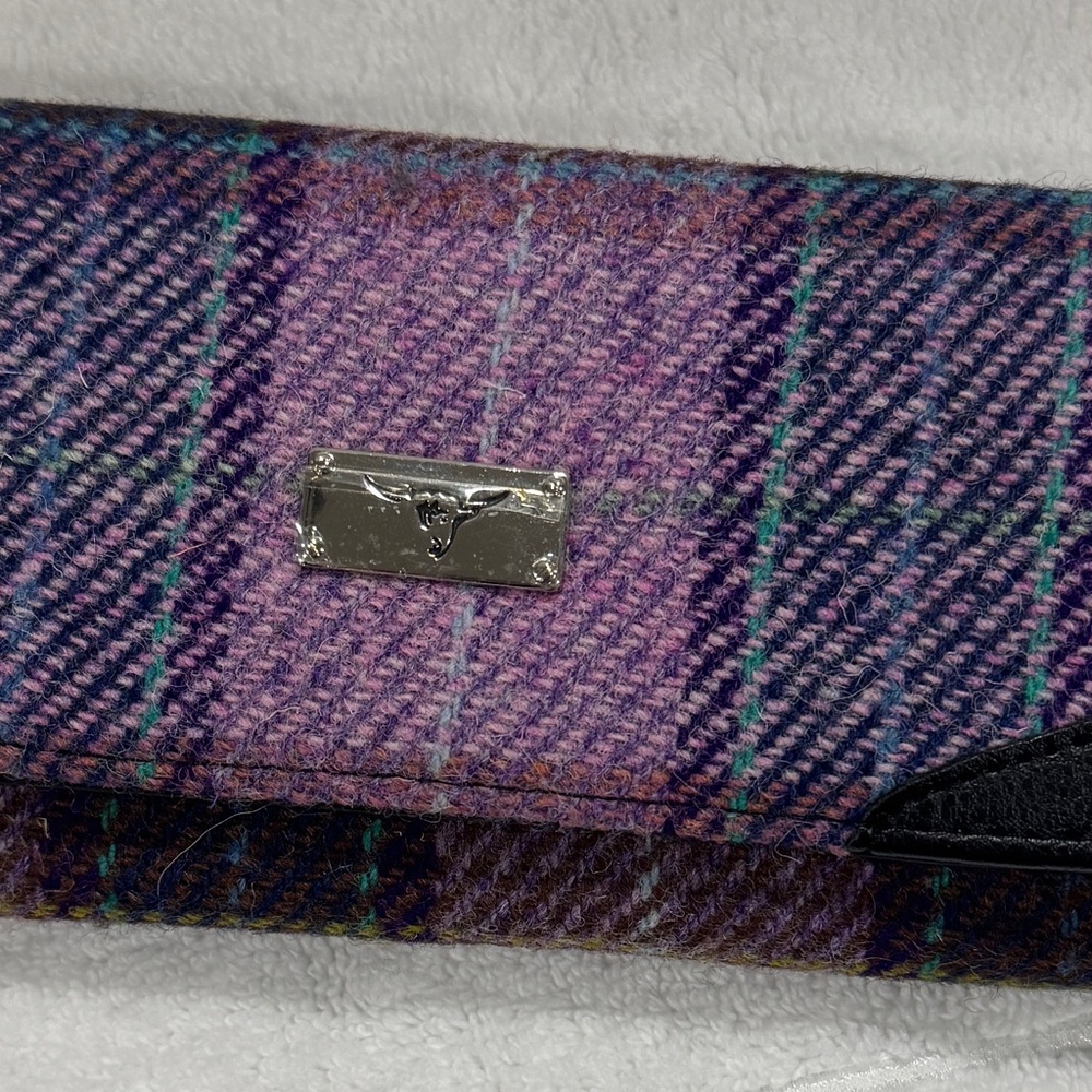 Glen Appin of Scotland Purple Plaid Wool Wallet